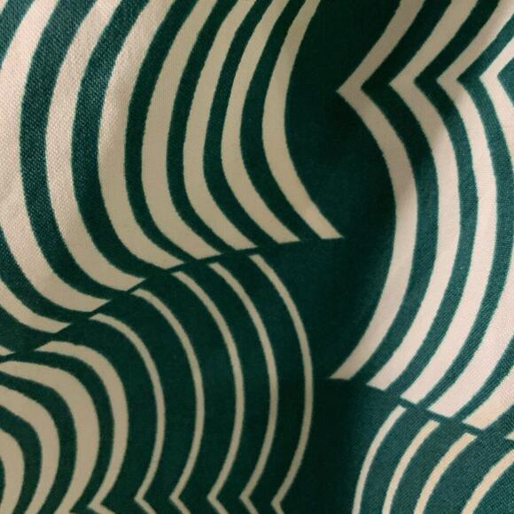 Vintage Jubilee New York Geometric Print Blouse S Pointed Collar Retro Button Up - Picture 5 of 7